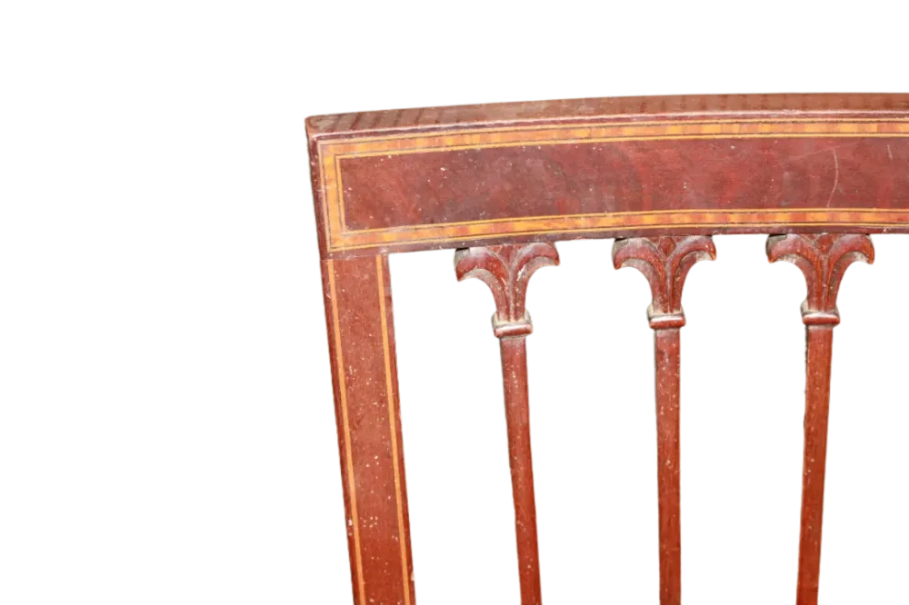 Gruppo di 2 poltroncine e 2 sedie Vittoriane del 1800