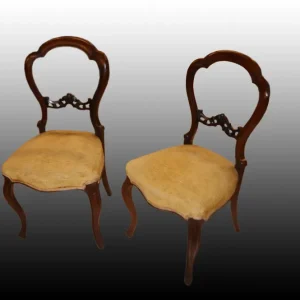 Gruppo di 4 sedie francesi del 1800 legno di palissandro