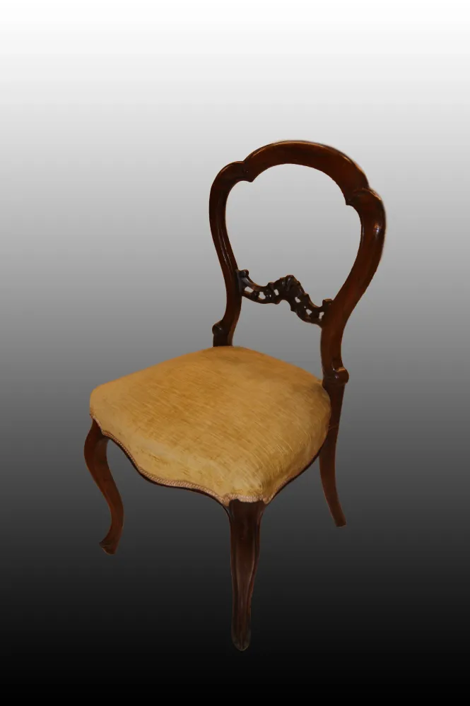 Gruppo di 4 sedie francesi del 1800 legno di palissandro