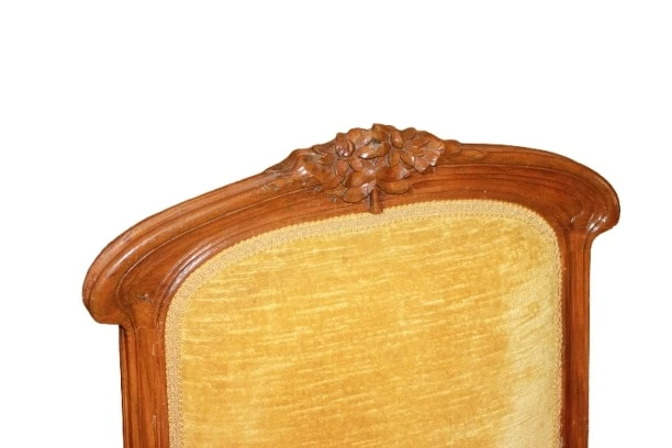 Gruppo di 6 sedie Francesi stile Liberty legno di noce