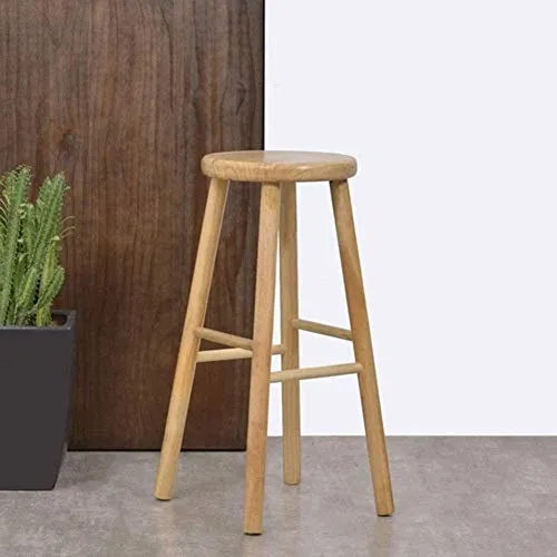 GUOJINE Sgabelli da Bar Colazione Kitchen Bancone Sgabelli Set di 2 Pezzi MDF Seat Seat Bar Sedie Gambe Legno Alti sgabelli