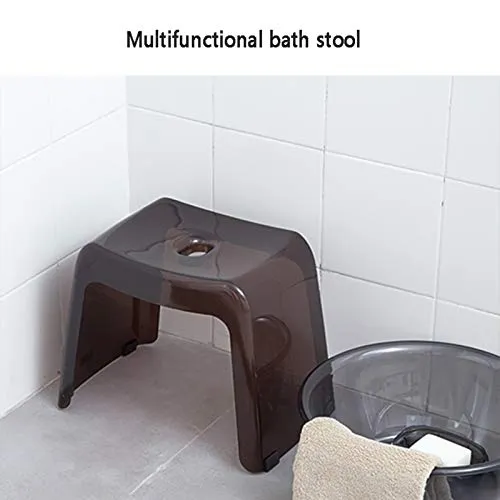 H-M-Shelf Bagno Sgabello da Bagno Antiscivolo, Sgabello per la casa plastica, Sgabello per Bambini, Sgabello per Bambini,...