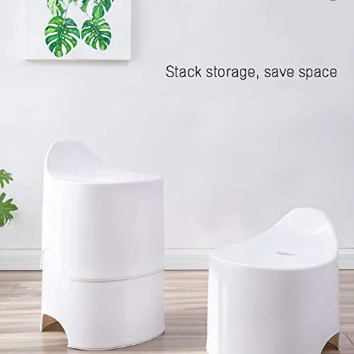 H-M-Shelf Casa Bagno Sgabello Antiscivolo Sgabello da Bagno Sgabello da Bagno Piccola Panca Soggiorno Sgabello Basso Sgabe...