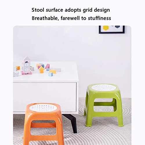 H-M-Shelf Sgabello Antiscivolo plastica, Sgabello Che Cambia Scarpe, Sgabello per Il Bagno Addensato per la casa, Sgabello...