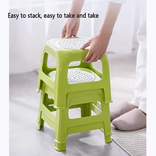 H-M-Shelf Sgabello Antiscivolo plastica, Sgabello Che Cambia Scarpe, Sgabello per Il Bagno Addensato per la casa, Sgabello...