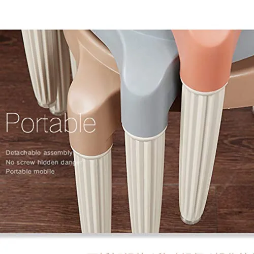 H-M-Shelf Sgabello di plastica Sgabello per la casa Sgabello per la casa Sgabello da Bagno Sgabello Antiscivolo Soggiorno...