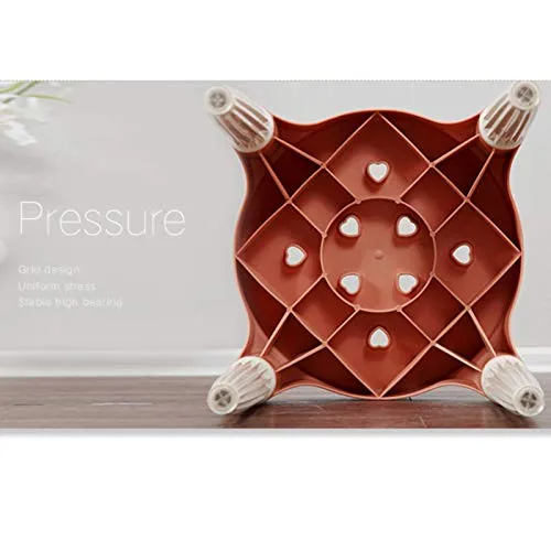 H-M-Shelf Sgabello di plastica Sgabello per la casa Sgabello per la casa Sgabello da Bagno Sgabello Antiscivolo Soggiorno...