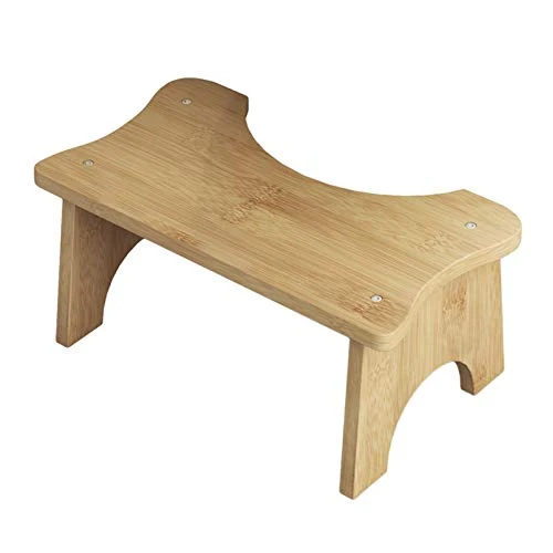 H-M-SJZ Sgabello da Toilette Antiscivolo Sgabello da Bagno Legno massello Sgabello per la casa Sgabello da Bagno Sgabello...