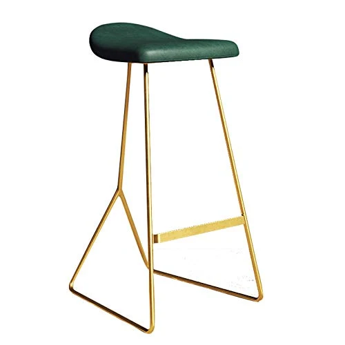 H-M-stool Sgabello da Bar Cornice Oro, Sedia Barre Semplice, Sgabello Ferro High Sgabello, caffè Creativo Sedia da Pranzo,...