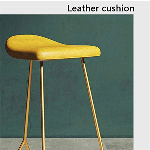H-M-stool Sgabello da Bar Cornice Oro, Sedia Barre Semplice, Sgabello Ferro High Sgabello, caffè Creativo Sedia da Pranzo,...