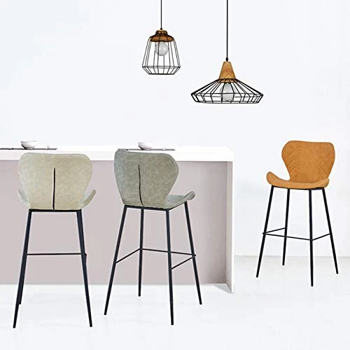 H-M-stool Sgabello da Bar Sgabello da Bar Ferro Battuto Sgabello da Bar Moderno Minimalista Schenatrici Alta Sgabello Sgab...