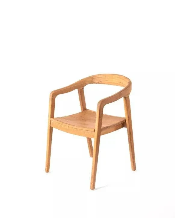 Sedia da pranzo Solor Teak Star legno massello di teak halo