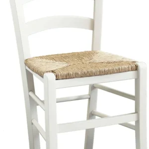 HARMONIE - sedia doghe legno massello Bianco Milani Home
