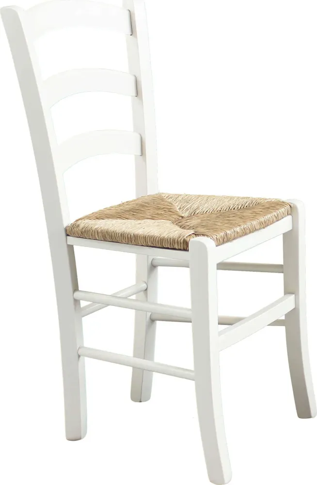 HARMONIE - sedia doghe legno massello Bianco Milani Home