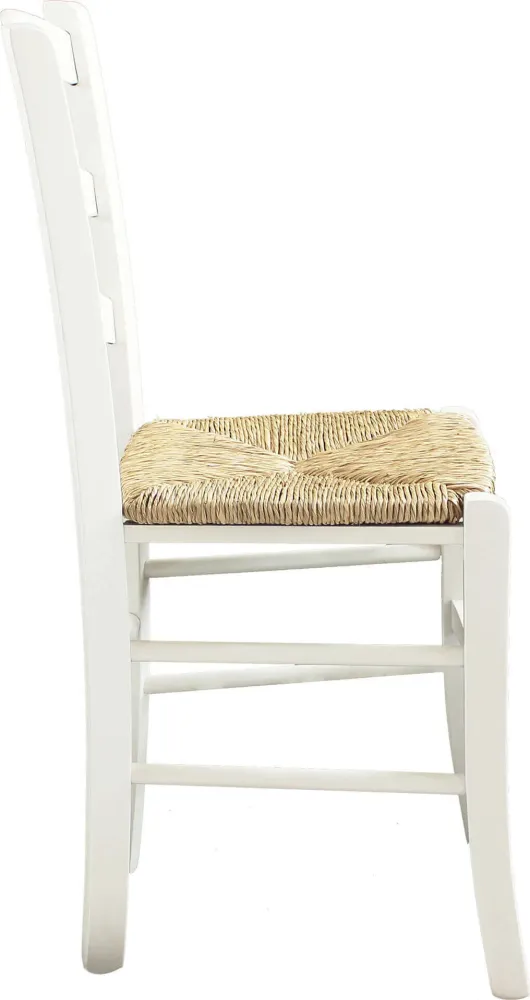HARMONIE - sedia doghe legno massello Bianco Milani Home