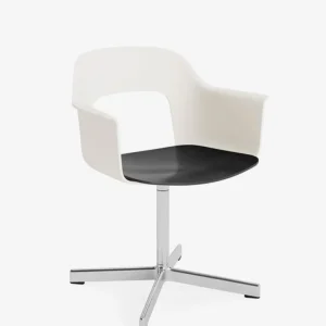 poltrona layout 232 alluminio lucido/rovere nero HAY