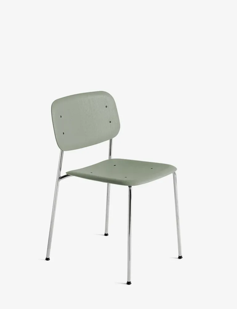 sedia con bordo morbido 40 cromata HAY