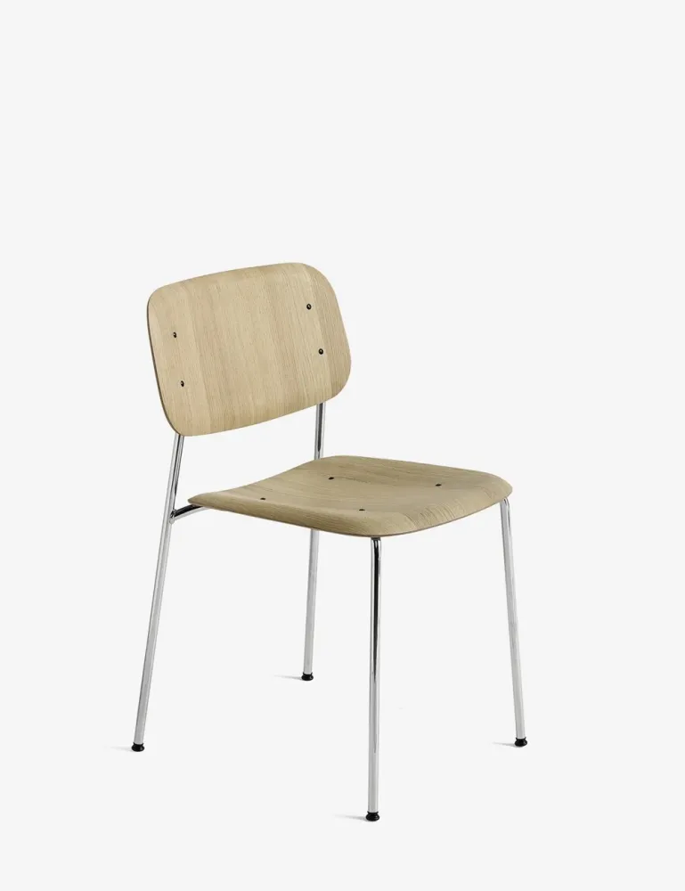 sedia con bordo morbido 40 cromata HAY