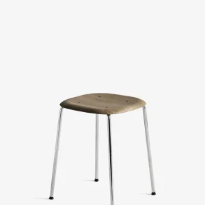 sgabello con bordo morbido 70 cromato HAY