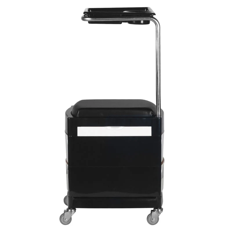Helper - sgabello per pedicure 16 plus nero / bianco