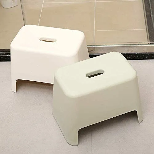 Sgabello multifunzionale Poggiapiedi imbottito Sgabello plastica semplice, materiali PP ecocompatibili, antiscivolo, forte...