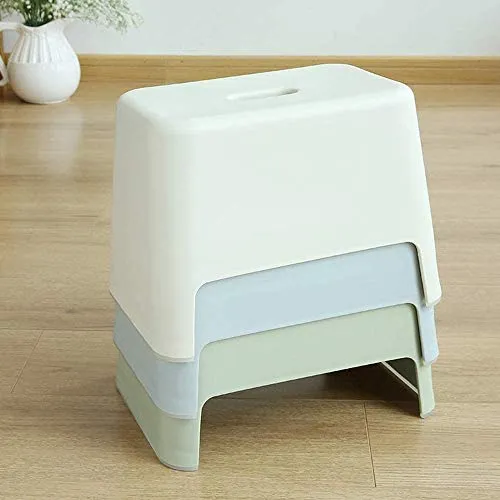 Sgabello multifunzionale Poggiapiedi imbottito Sgabello plastica semplice, materiali PP ecocompatibili, antiscivolo, forte...