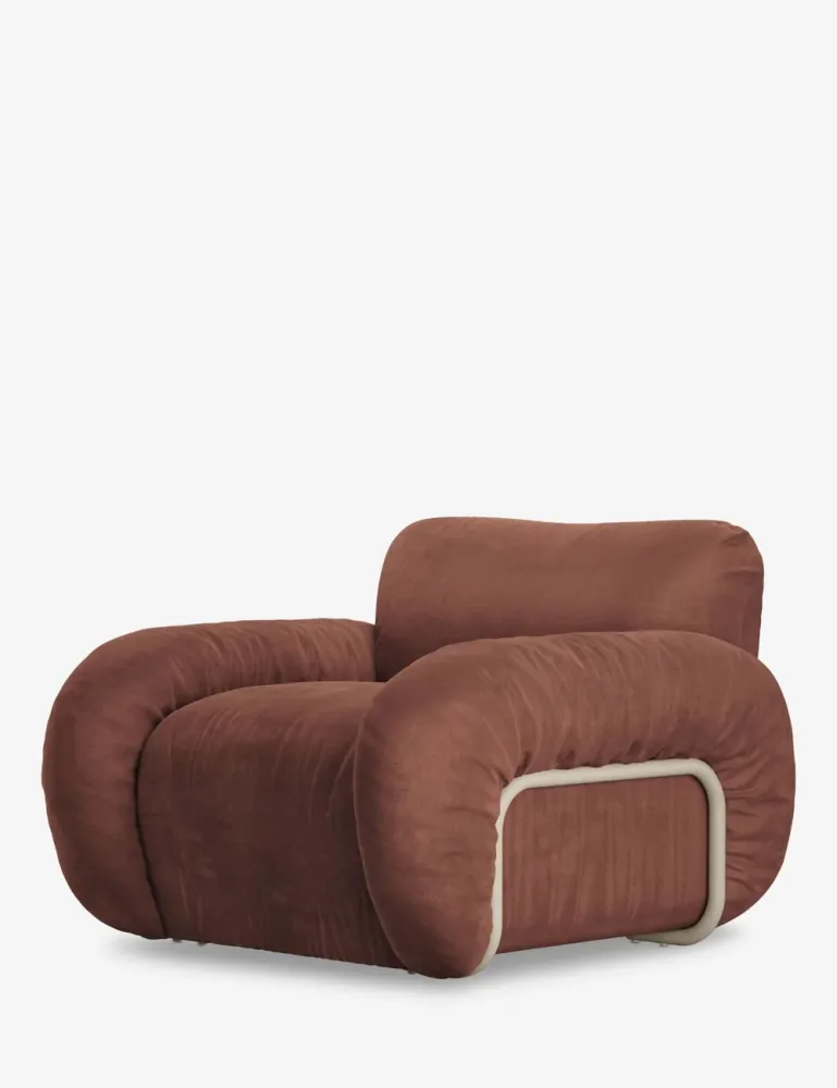 poltrona arc lounge velluto reale HKLIVING
