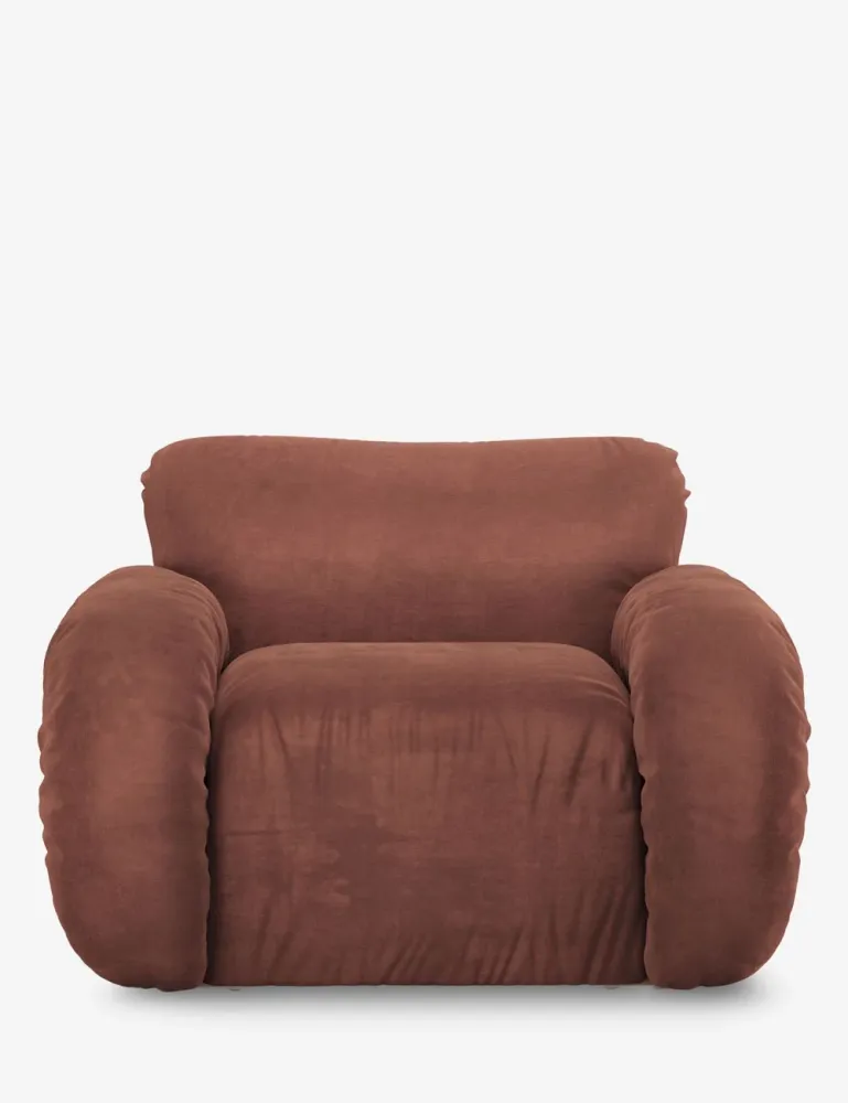poltrona arc lounge velluto reale HKLIVING