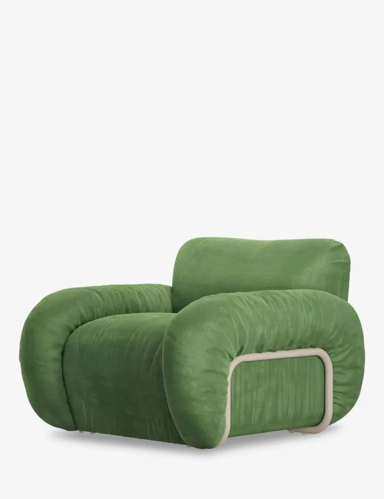 poltrona arc lounge velluto reale HKLIVING