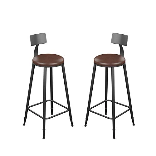HMM 2X Sgabelli Bar Moderni sedie Alte da Bar Vintage Sgabello Alto Pu Similpelle Cuscino Chair Sgabelli Alti da Bar Schie...