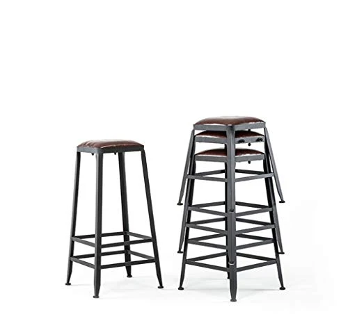 AYQ- Sgabello Toilette, Cuoio Sintetico impilabile Reception Sgabello Adatto Cucina e casa Locker Bar Stool Sedia da Recep...