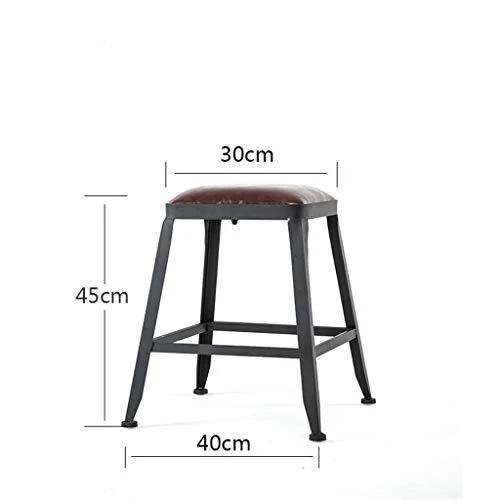 AYQ- Sgabello Toilette, Cuoio Sintetico impilabile Reception Sgabello Adatto Cucina e casa Locker Bar Stool Sedia da Recep...