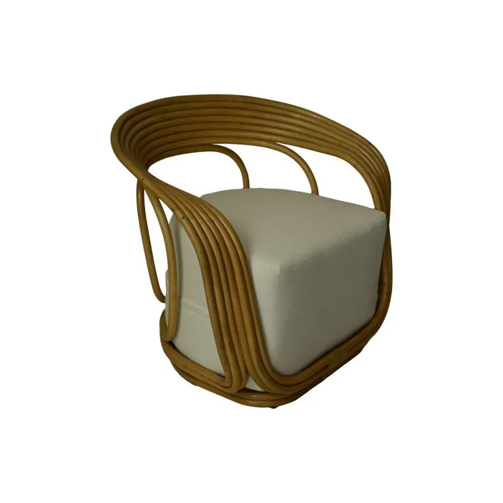 Coppia di Sedie da giardino Charly con cuscino - 65x85x42/71 - Naturale/Bianco - teak HSM