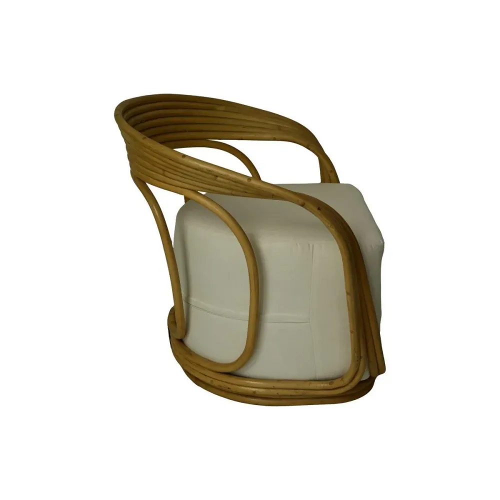 Coppia di Sedie da giardino Charly con cuscino - 65x85x42/71 - Naturale/Bianco - teak HSM