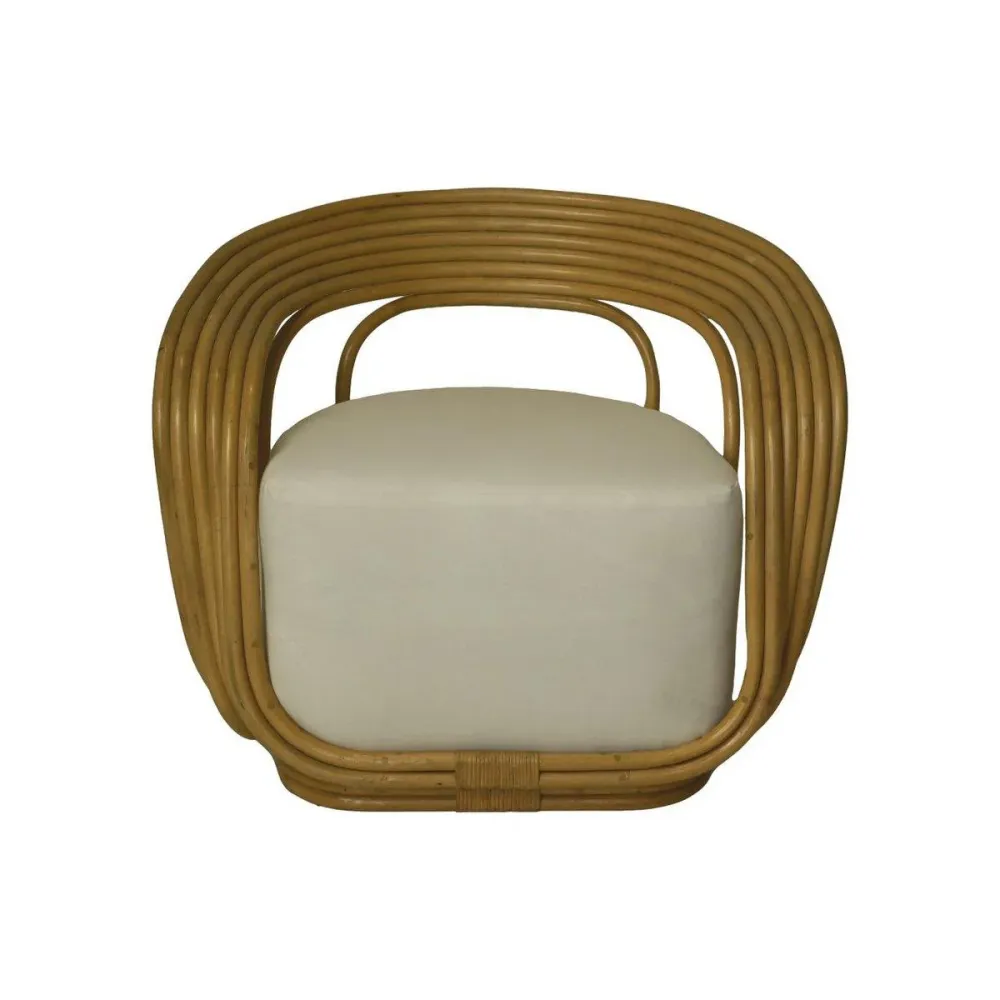Coppia di Sedie da giardino Charly con cuscino - 65x85x42/71 - Naturale/Bianco - teak HSM