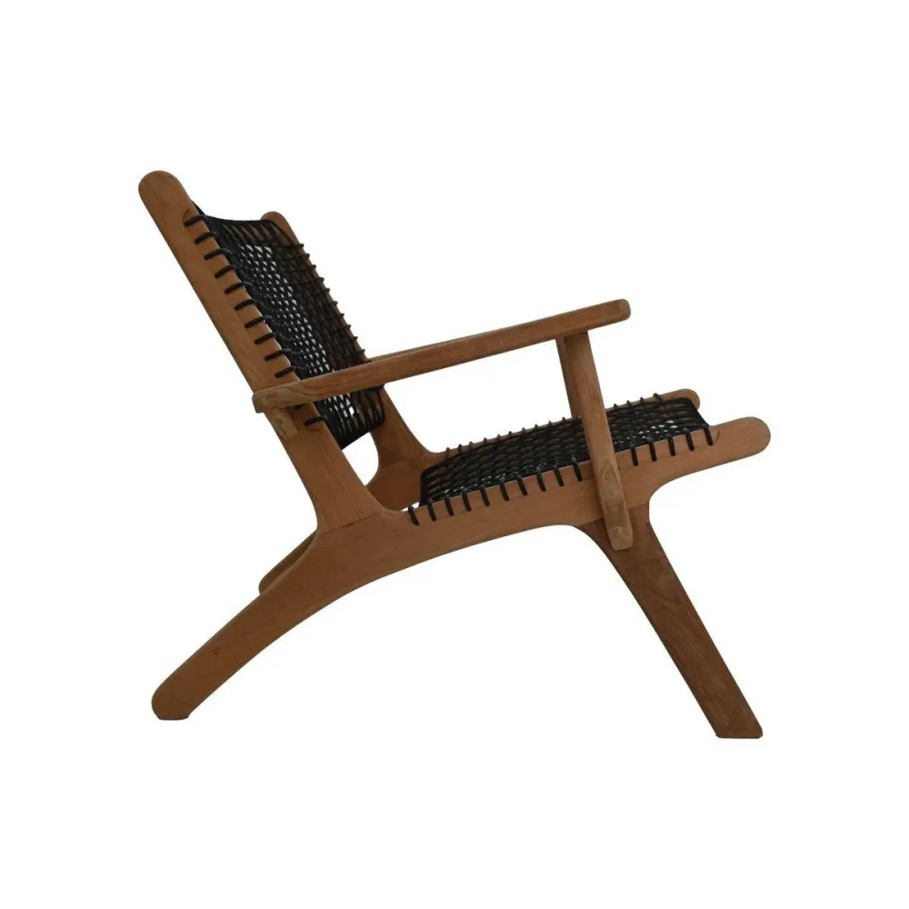 2 sedie Chaise longue Charita - 83x80x70 - Naturale - Teak HSM
