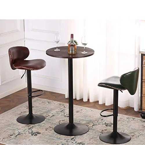 ZHXZHXMY Simple family stool Bar Stool sedia con schienale semplice moderna di sollevamento Bar alto sgabello girevole Sed...