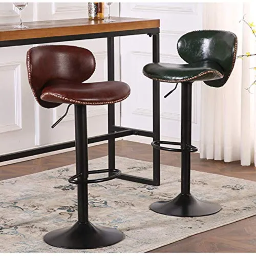 ZHXZHXMY Simple family stool Bar Stool sedia con schienale semplice moderna di sollevamento Bar alto sgabello girevole Sed...