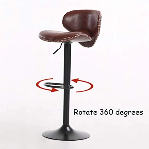 ZHXZHXMY Simple family stool Bar Stool sedia con schienale semplice moderna di sollevamento Bar alto sgabello girevole Sed...