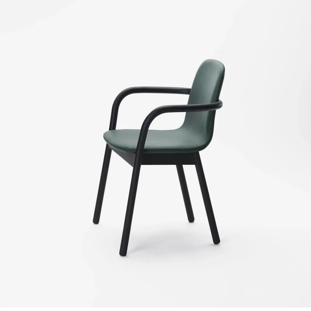 HUG ARMCHAIR Frassino laccato nero