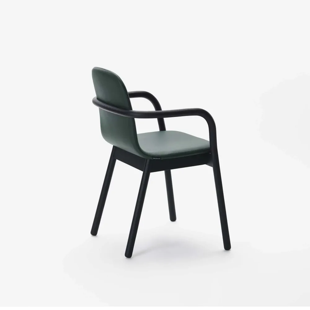 HUG ARMCHAIR Frassino laccato nero