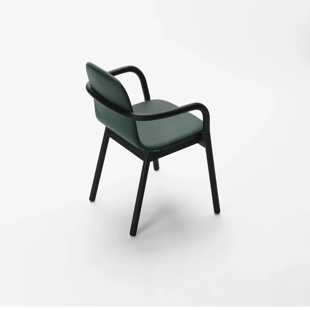 HUG ARMCHAIR Frassino laccato nero