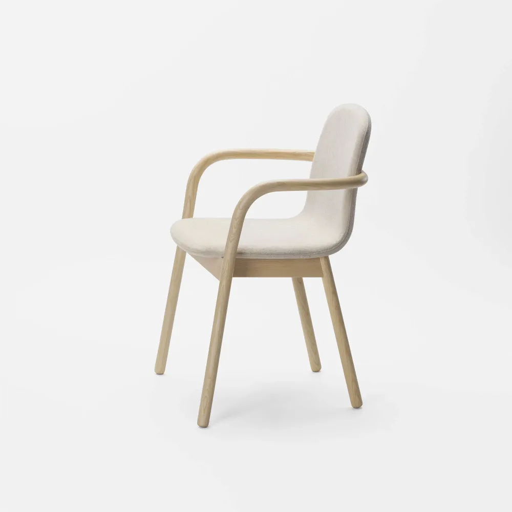HUG ARMCHAIR Frassino naturale-beige