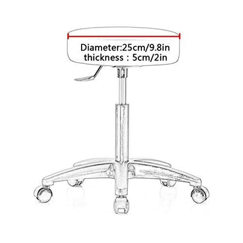HUOLEO Bar Sgabello Tondo Coprisedie con Schienale,Centuriazione Lavabile Estraibile Antiscivolo Cavo Elastico Protector S...