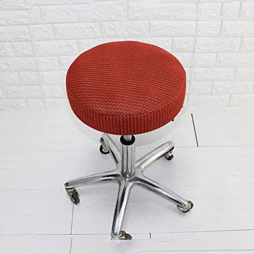 HUOLEO Bar Sgabello Tondo Coprisedie con Schienale,Centuriazione Lavabile Estraibile Antiscivolo Cavo Elastico Protector S...