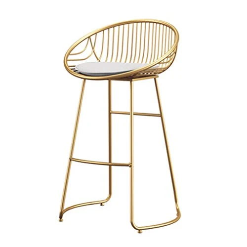 HUOQILIN Sgabelli da Bar nordici Sgabelli Alti Ferro battuto Moderno e Minimalista. Sedie da Bar (Size : 75cm)