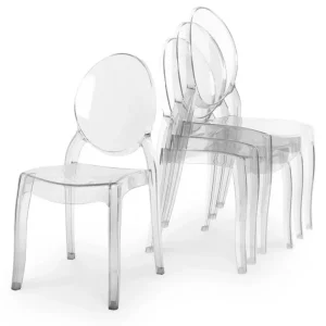Set di 4 sedie di design plexi trasparente TOLGA HY