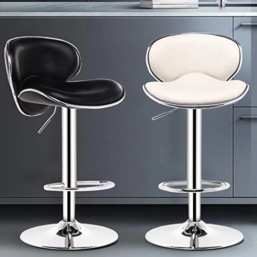 Regolatore di Altezza Moderno ed Elegante dello Sgabello da Bar con Schienale Comodo PU per Sala da Pranzo Regolatore di A...