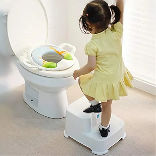 HYY-YY Bambini bianchi del bambino Stool, sgabello 2 Passo PP plastica ispessimento antiscivolo bagno Sgabello Poggiapiedi...