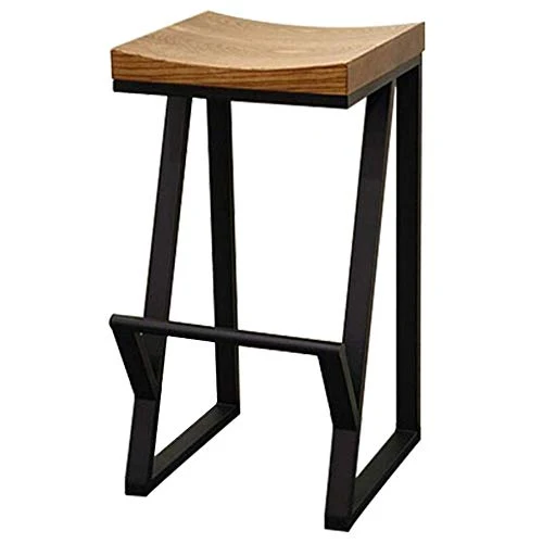 HYY-YY Moderno bar Sgabelli Set Bar piani cucina Caffè Creativo alto sgabello da bar Sedia Sgabelli legno pranzo Tavolo da...